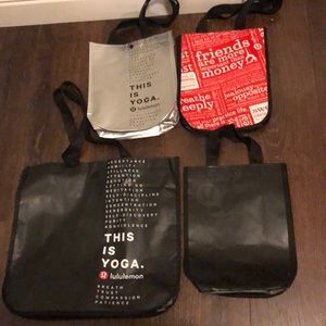 Lululemon shopping bags